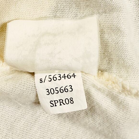 VTG 2008 Y2K Old Navy Basic Cami Tank Top Pleated Cream‎ Layer Beach Capsule S - Picture 7 of 10